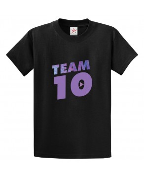 Team 10 Classic Unisex Kids and Adults T-Shirt for Music Fans